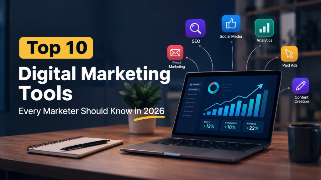 Top 10 Digital Marketing Tools Every Marketer Should Know in 2026